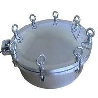 Manhole Flanges - Stainless Steel, 600 Mm Diameter - 15 Kg Weight, 10 Bar Pressure Rating, Polished Finish, Stainless Steel Fasteners, Industrial Usage