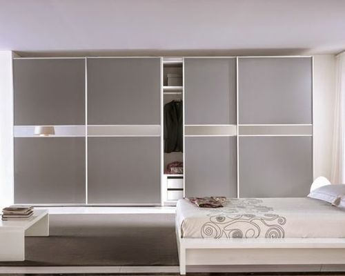 Matt Lacquered Glass Modular Wardrobes No Assembly Required