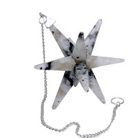 Natural Stone Rainbow Galaxy Merkaba Star for Home & Vastu