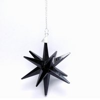 Satyamani Natural Black Tourmaline Galaxy Merkaba Star with Healing