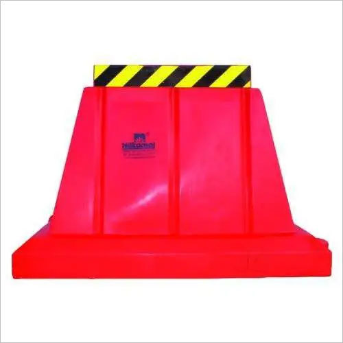 Road Barricade Water Fillable Size: 1325 (L) X 600(W) X 850(H) Mm Approx.