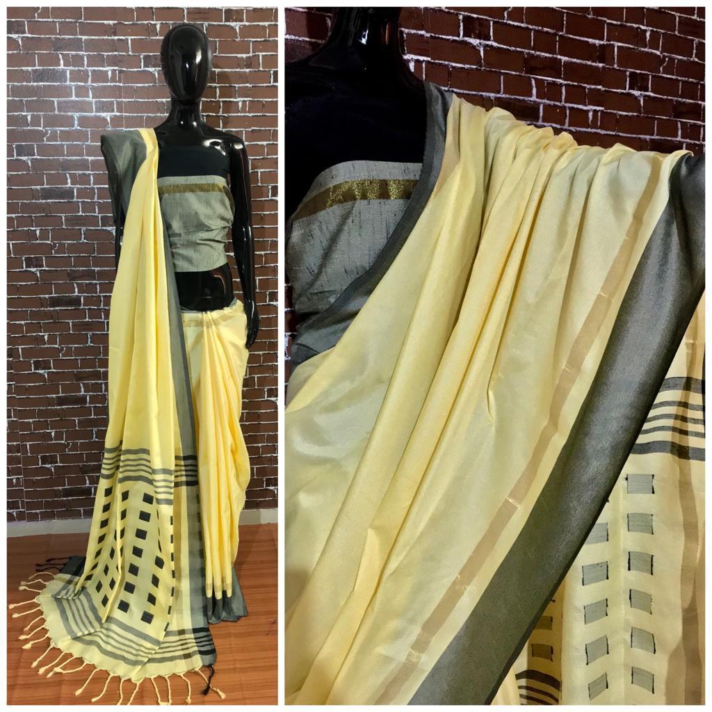 Designer Khadi Silk Saree