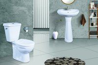 Ceramic Close Couple Toilet Set