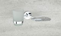 Brass Soap Dish With Glass Tumbler Holder Brass Soap Dish With Glass Tumbler Holder