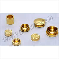 Turning Brass Mirror Cap