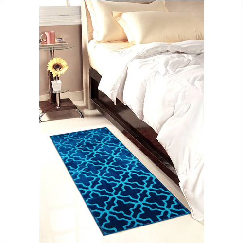 Blue 3D Bed Side Runner