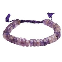 Natural Stone Amethyst Big Roundello Bracelet For Spiritual Growt