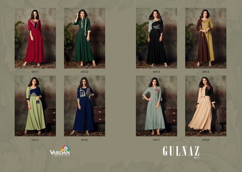 8 Colors Long Designer Kurtis