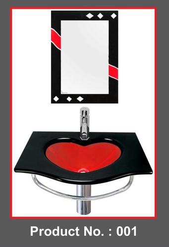 Black Glass Wash Basin