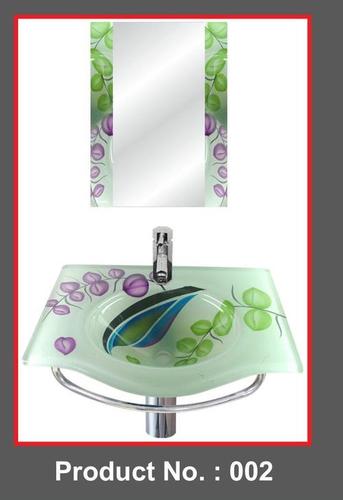 Green Glass Wash Basin