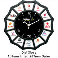 Customized Wall Clocks - Plastic, Round, Polished Surface | Black And White, Limited Edition Quartz Movement