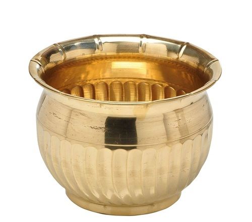 Decorative Round Brass Planter 12 inch