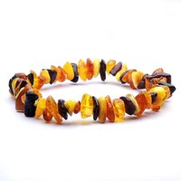 Natural Stone Amber gemstone Healing Chips Bracelet For Self PROTECTION STONE
