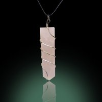 Natural Stone Green Aventurine Double Point Pendant
