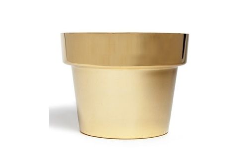 Swedish Polished Brass Planter Large