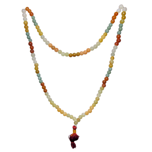 Natural Stone Mixed Jade 108 Beads Necklace Gender: Women