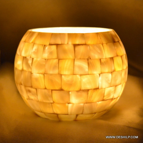 Seap Glass Tea Light Candle Holder for decor