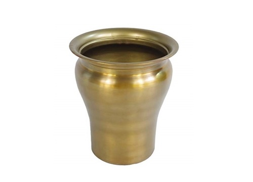 Metal Brass Planter Plant Pot 24 x 27cm