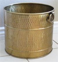 Metal Brass Planter Plant Pot 24 x 27cm