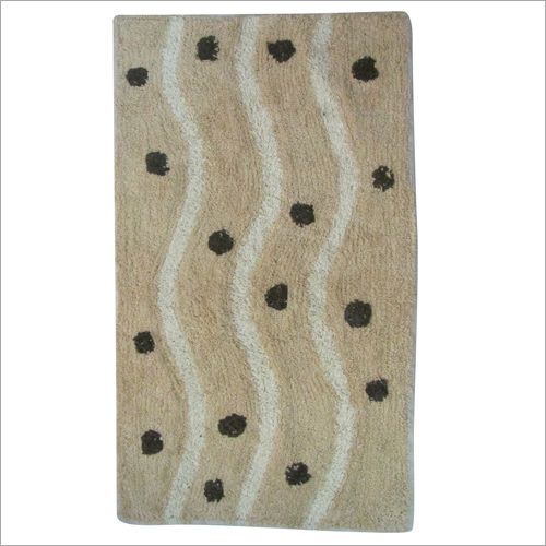 Soft Cotton Bath Mat Back Material: Anti-Slip Latex