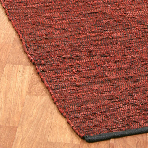 Leather Rug Back Material: Woven Back