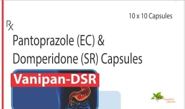 Pantoprazole & Domperidone Capsule - 40 mg Pantoprazole & 30 mg Domperidone SR | Anti-Emetic, Gastroprokinetic, High Bioavailability and Effective for Erosive Esophagitis and Stomach Ulcers