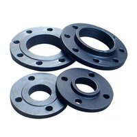 Cs Flange - Carbon Steel, 25-100 Mm Diameter | Black, 5-20 Mm Thickness, 10-80 Mm Bore, 150 Psi Pressure Rating For Industrial Pipe Connections