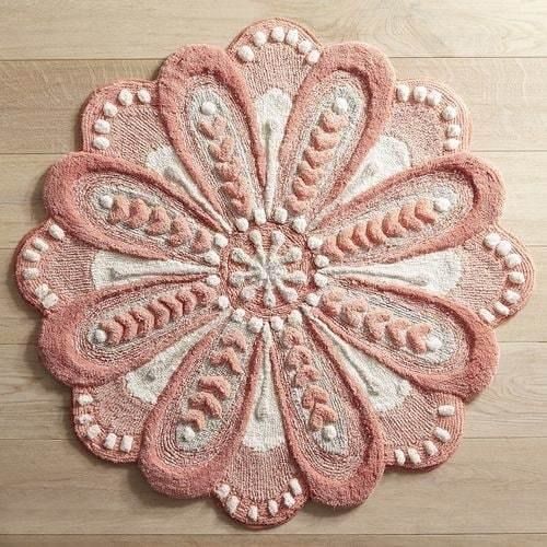 Floral Shaped Bath Mat