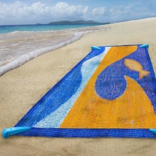 Yellow And Red Beach Towel