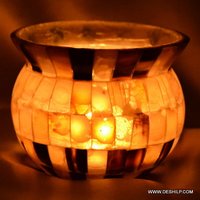 Glass Antique Shape Wall Candle Holder