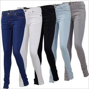 ladies colour jeans