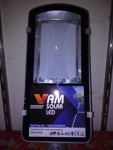 12W Solar Street Light - Aluminum 600 x 200mm Grey | SMD LED IP65 Rating Compact Design Low Power Consumption 1 Year Warranty