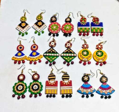 Craft Multicolor Terracotta Earrings