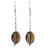 Natural Stone Smokey Quartz Semi-Precious Earrings