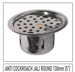 Anti Cockroach Jali Round S.S. Installation Type: Floor Mounted