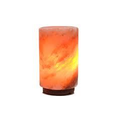 Cylinder Shaped Rock Salt Lamp