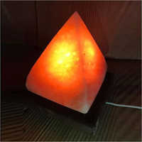 Pyramid Rock Salt Lamp