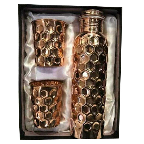Pure Hammered Copper Bottle