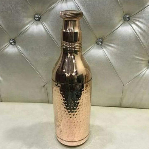Pure Copper Hammered Bottle