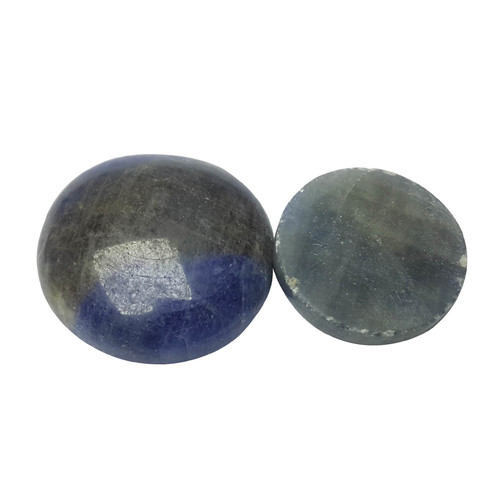 Natural Energised Stone Blue Sapphire Cabochon For Spirituality & Peace of Mind & Self Confidance By SATYAMANI