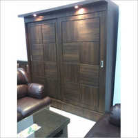 Wooden Corner Shelf - 72" X 36" X 18" | Brown Satin Finish, 5 Shelves, Elegant Design