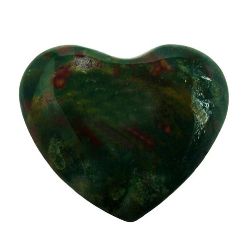Satyamani Natural Bloodstone Gemstone Heart Puff
