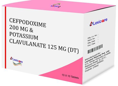 Cefpodoxime 200 mg and Potassium Clavulanate 125 mg