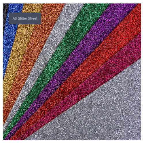 Craft Villa EVA Foam A3 Glitter Sheet