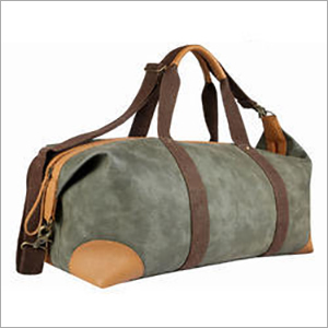 Green Leather Travel Bag