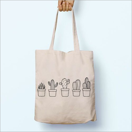 Canvas Bag - Canvas Material, 16x14 inches, White Color | Capacity: 15 Kg/hr, Minimum Order Quantity: 500 Pieces, Customizable Pattern and Size