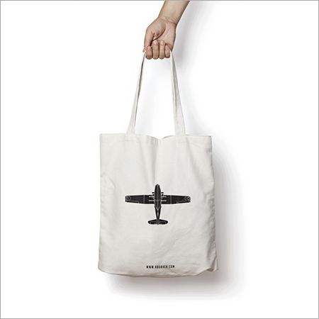 Canvas Bag - 16x12 inches, White | 10 Kg/hr Capacity, Durable Canvas Material, Convenient Handles