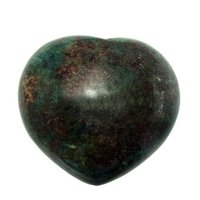 Satyamani Natural Ruby Kyanite Gemstone Heart Puff