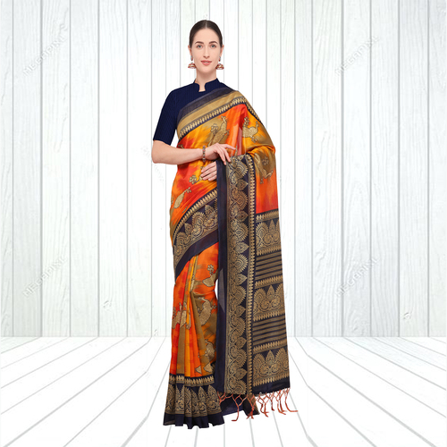 Printed Attractive Mysore Silk Saree