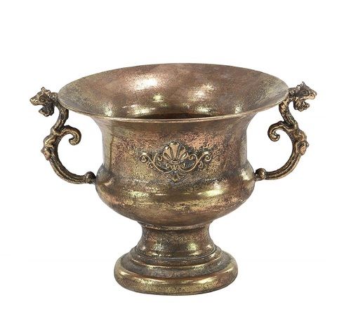 Planter Tarnished Brass